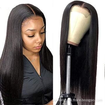 Uniky Wholesale Price Brazilian Virgin Hd Transparent Straight Hair High Quality No Shedding Lace Front Wig